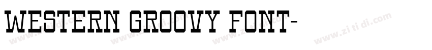 Western Groovy Font字体转换